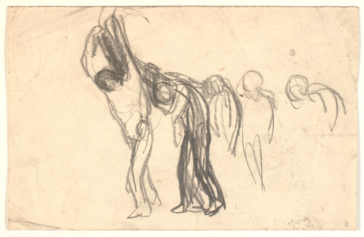 Composition Sketch: Some People Carrying a Dead Person? by Karl Isakson