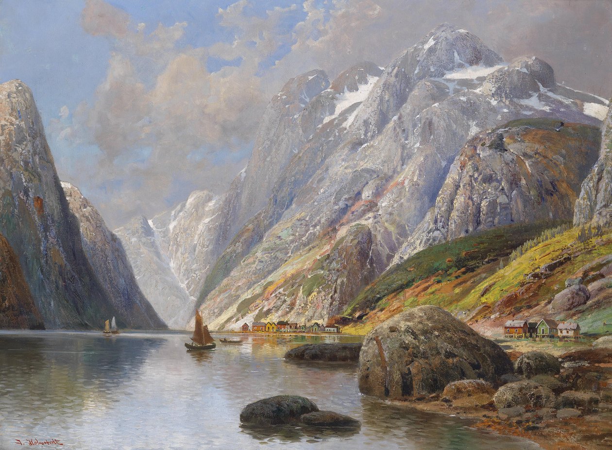 Fjord Landscape by Karl Kaufmann