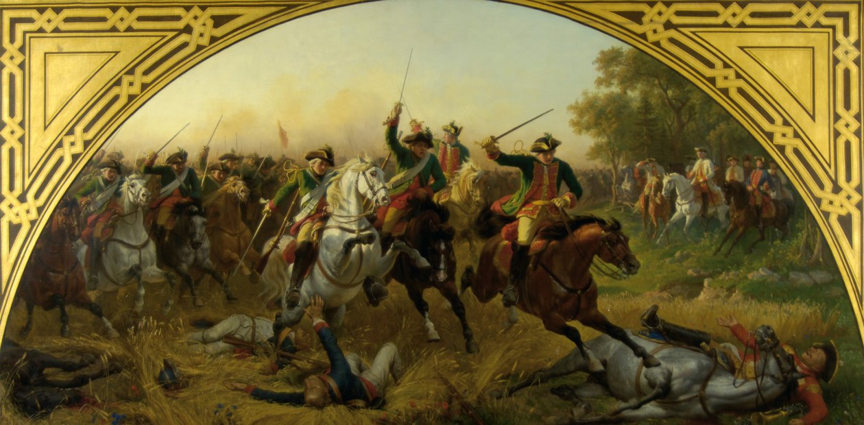 The Battle of Kolin 1757 by Karl von Blaas