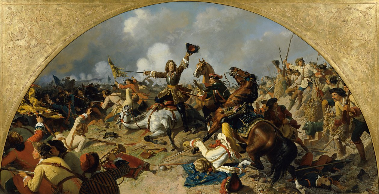 The Battle of Turin 1706 by Karl von Blaas