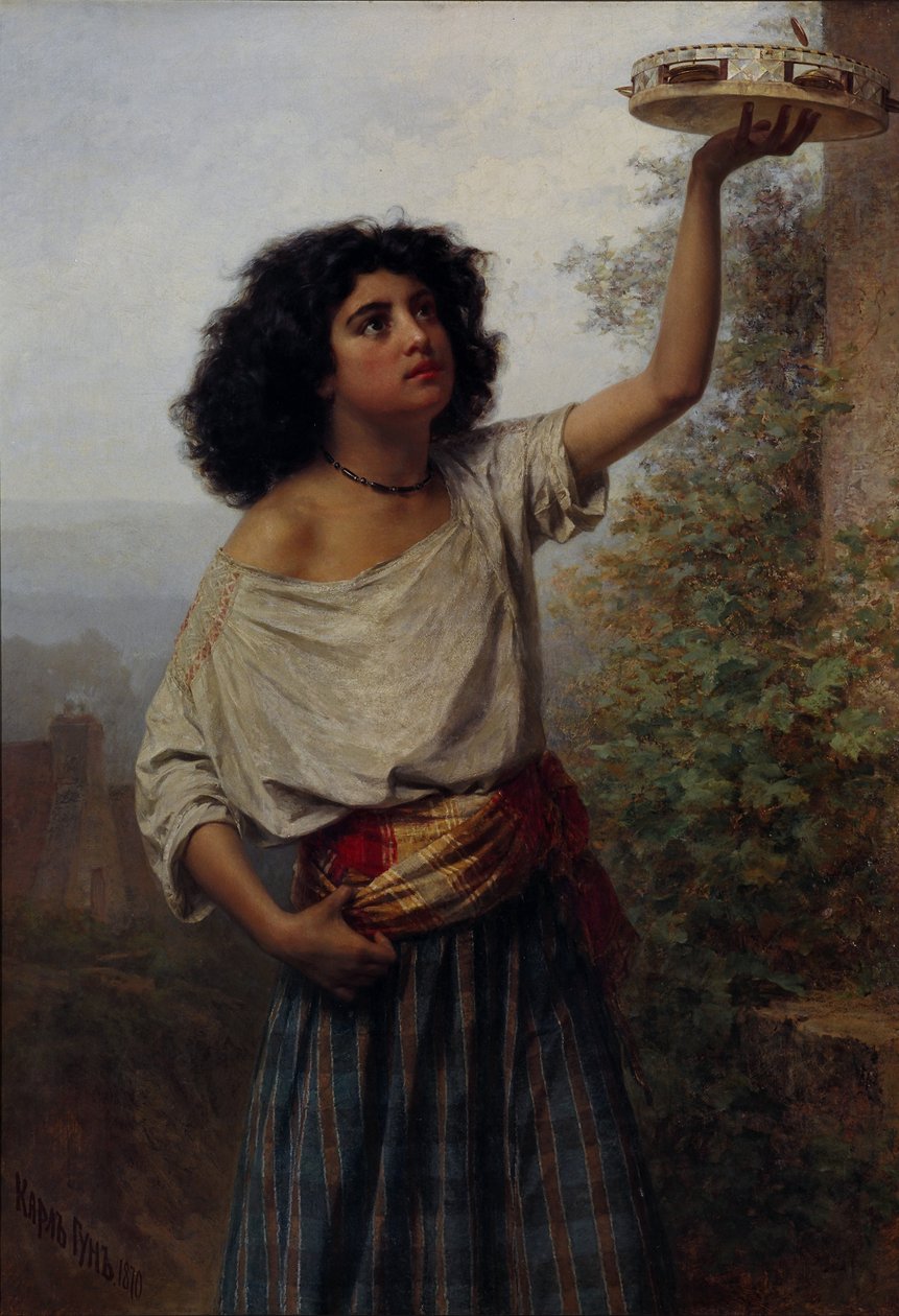 Young Gypsy Woman by Karlis Fridikh Huns