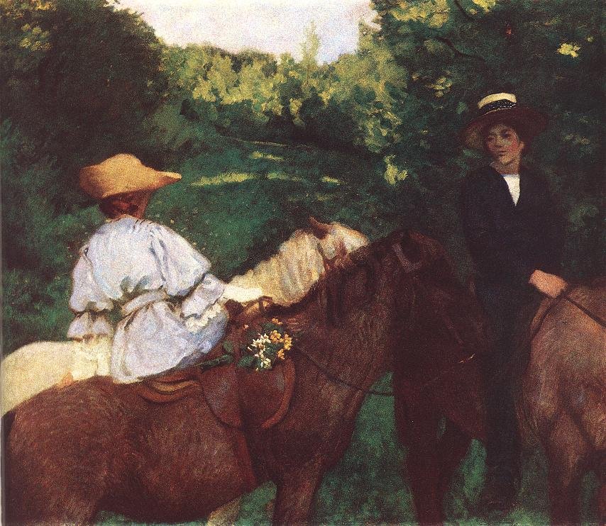 Riding Children by Károly Ferenczy