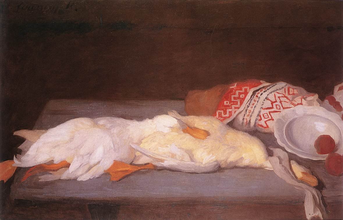 Still-life with Duck by Károly Ferenczy