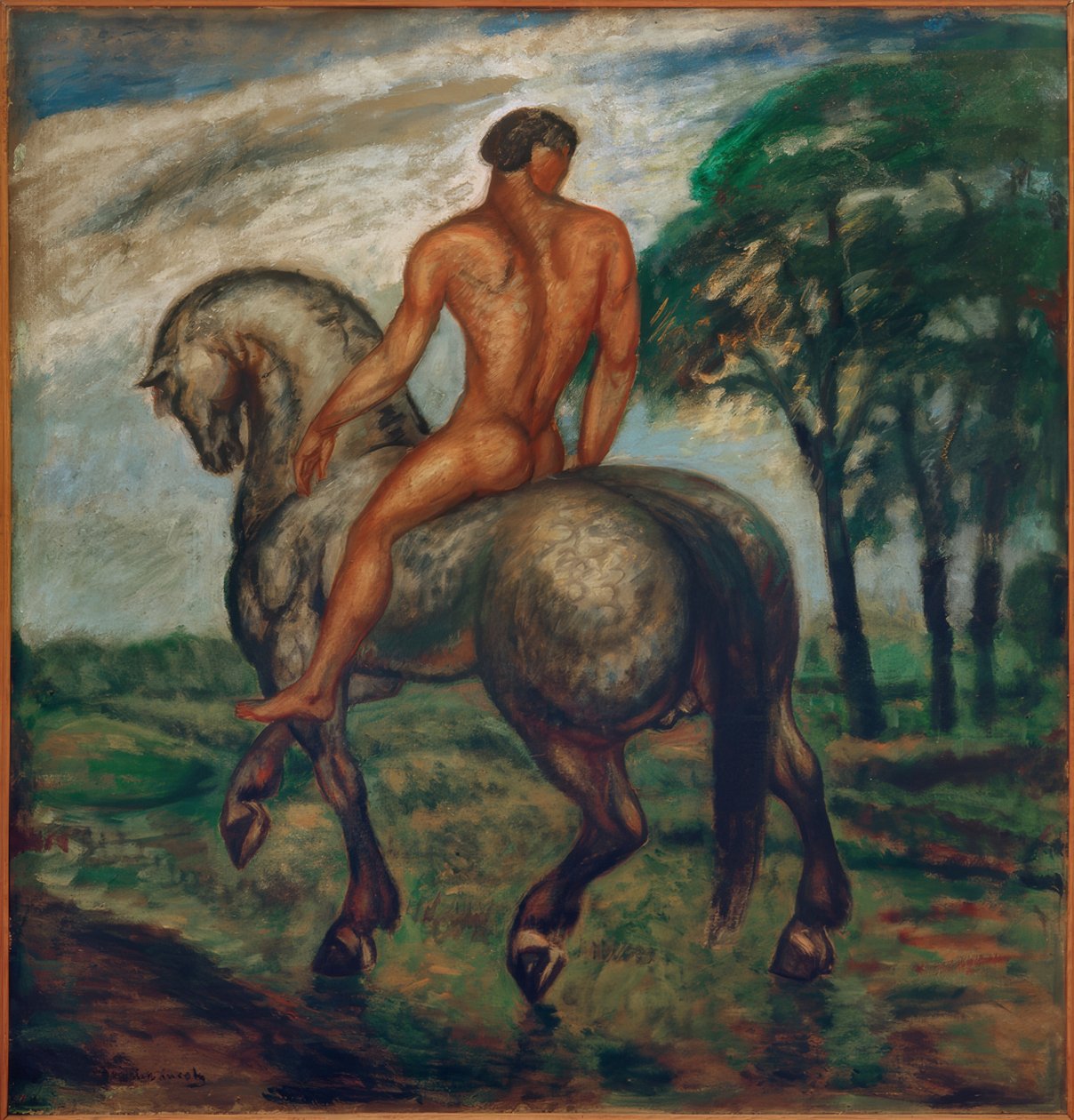 Morning Rider (Lonely Rider) by Karoly Kernstok