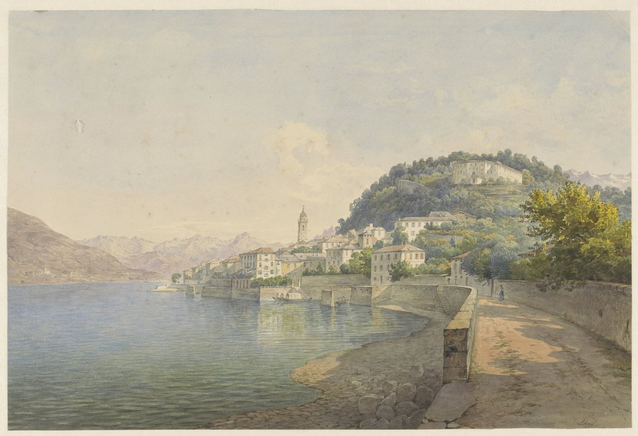 Bellagio on Lake Como by Karoly Lajos Libay