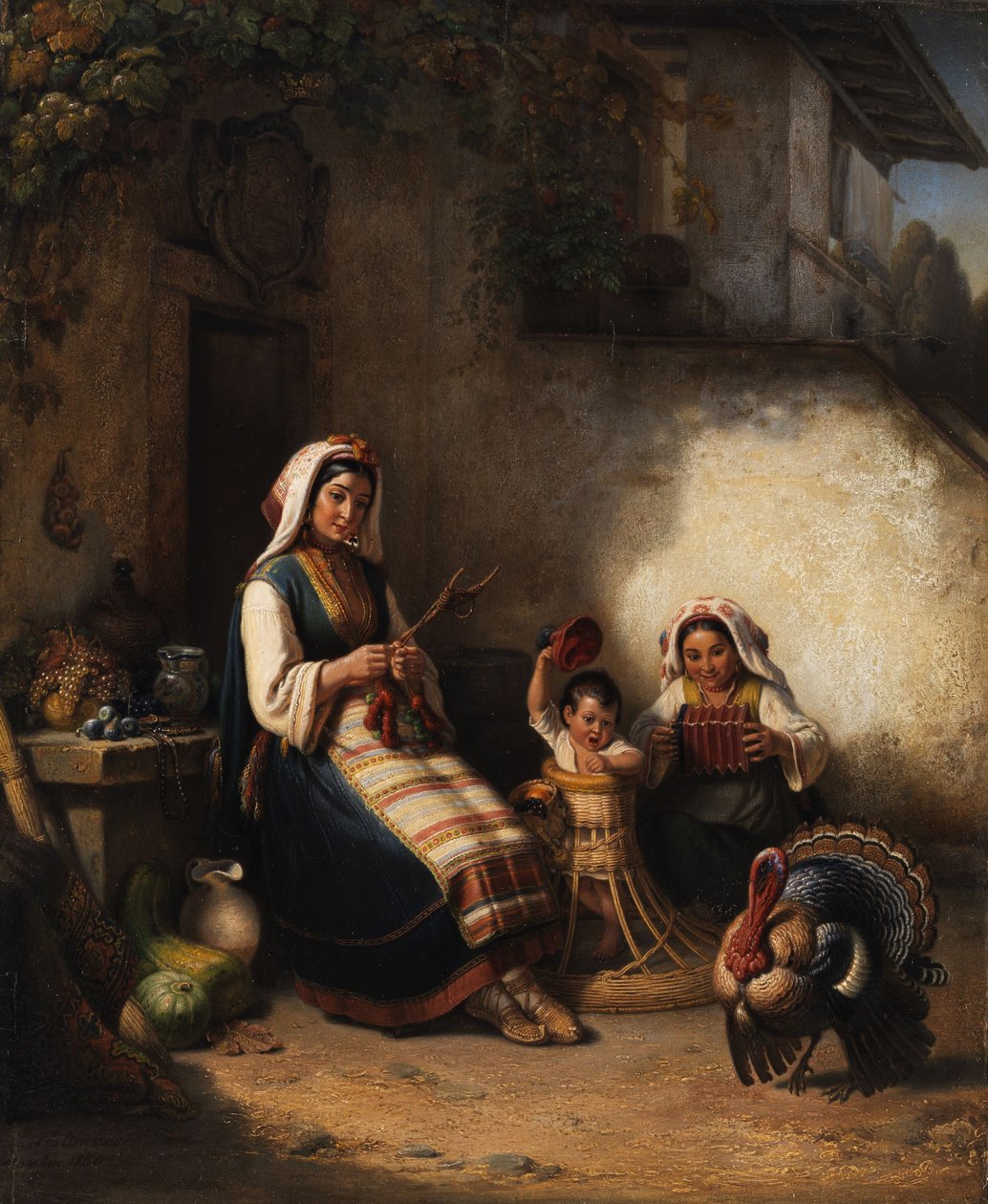 Family Scene from Istria by Kaspar Kaltenmoser