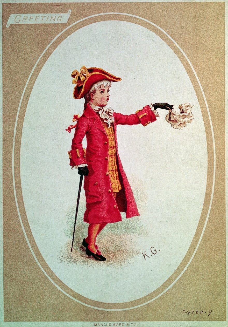 Boy Dressed in Scarlet by Kate Greenaway