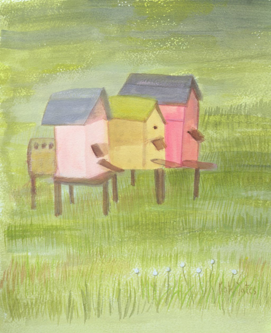 Mountain Beehives by Kate Yates