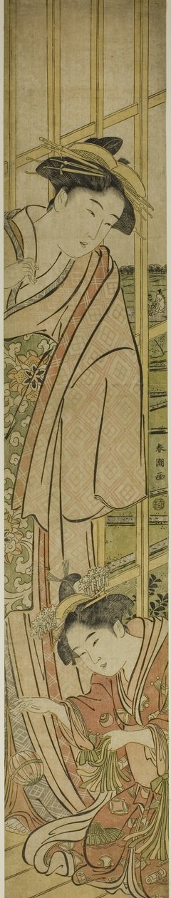 Playing Temari by Katsukawa Shuncho