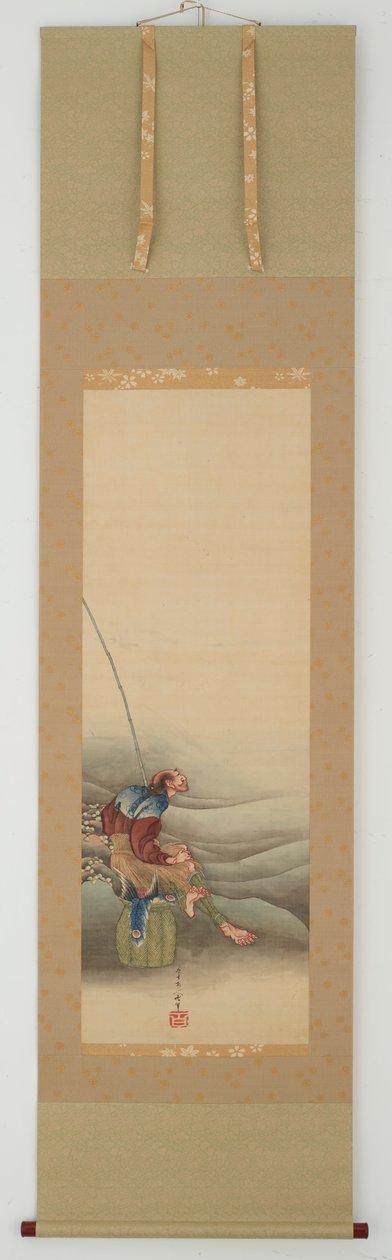 Fisherman, Edo Period by Katsushika Hokusai