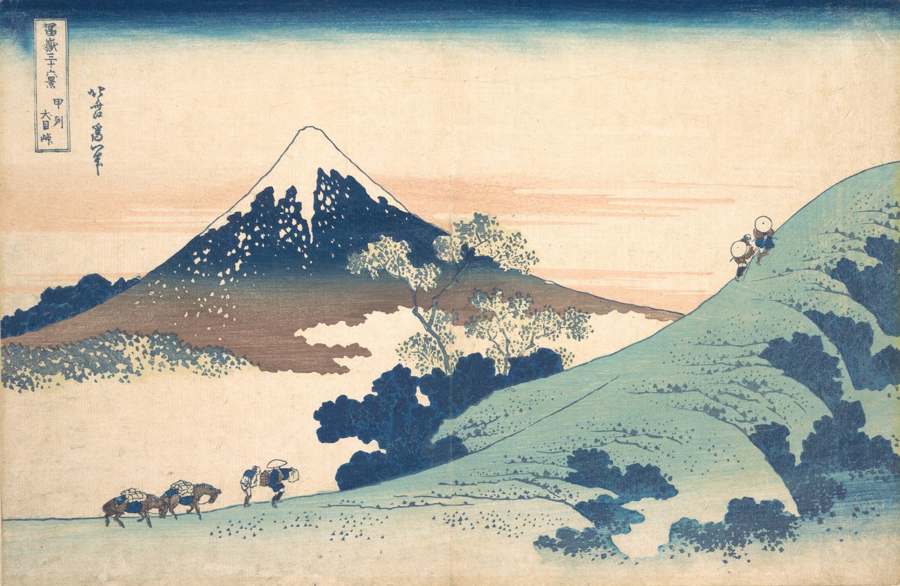 Fuji from Inume Pass by Katsushika Hokusai