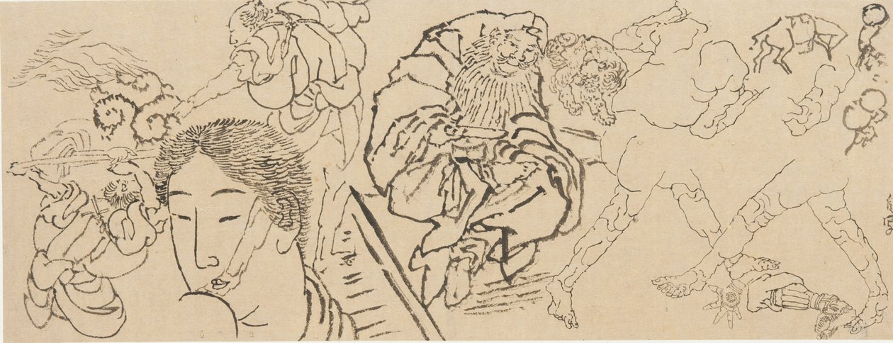 Miscellaneous Studies by Katsushika Hokusai