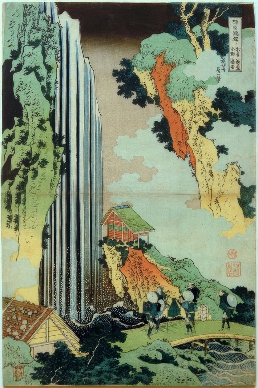 Ono Waterfall by Katsushika Hokusai
