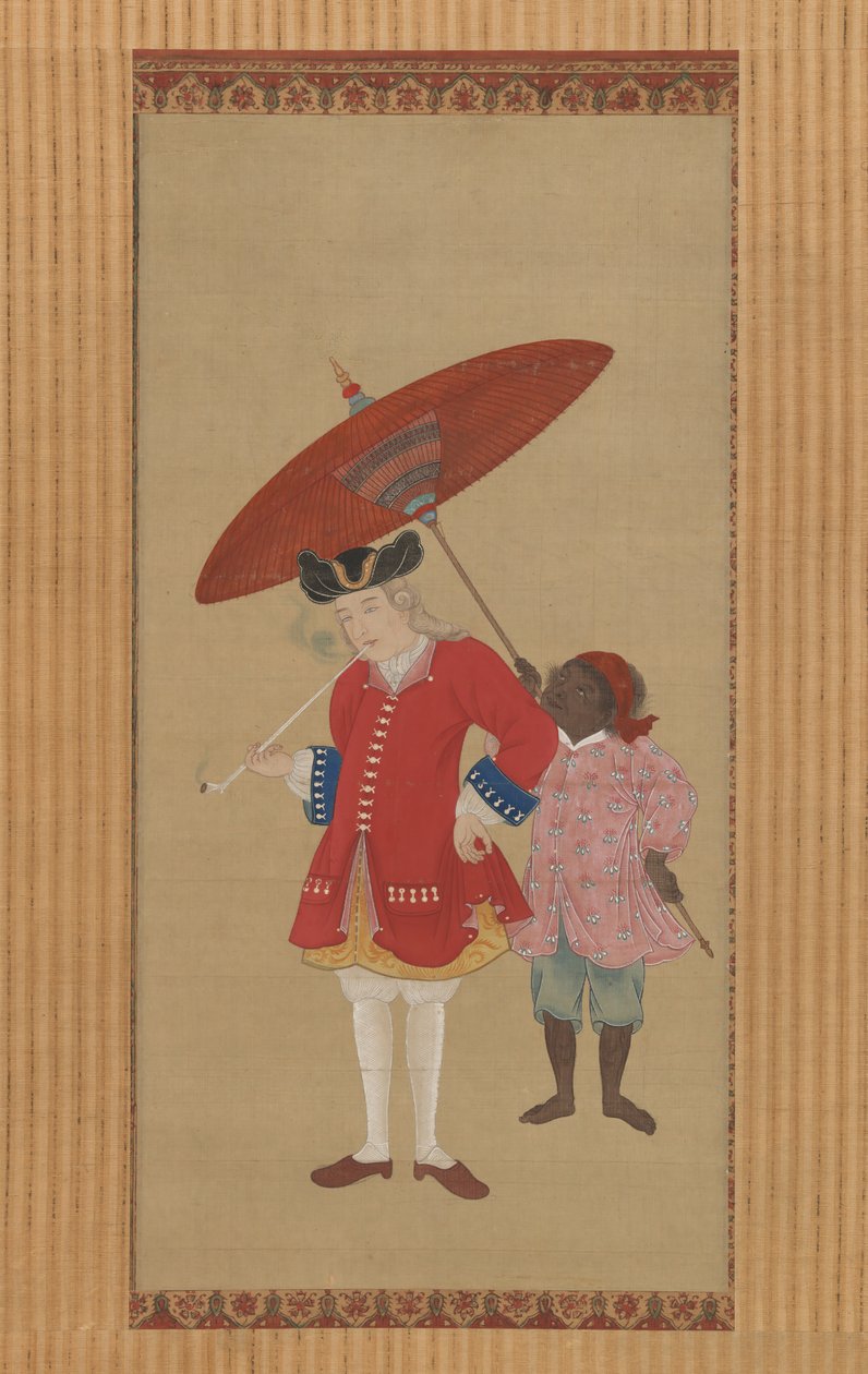 Dutchman with a Servant by Kawahara Keiga