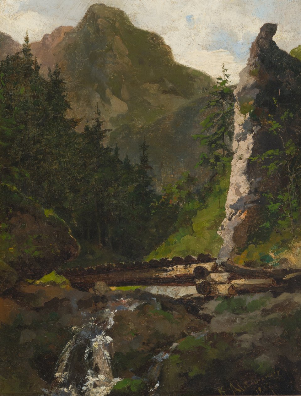 In the Distance, the Tatra Mountains by Kazimierz Alchimowicz
