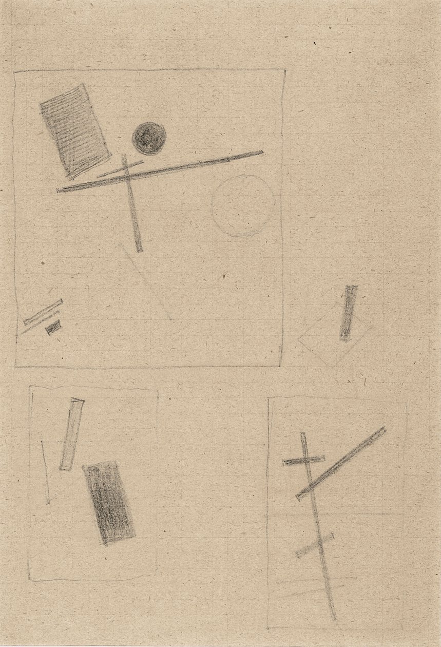 Suprematist Drawing by Kazimir Severinovich Malevich