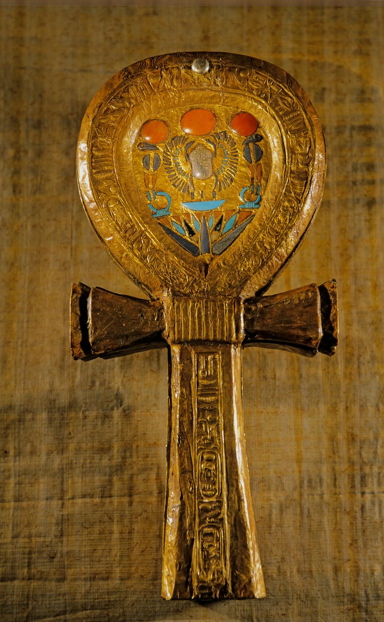 Ankh shaped mirror case by Kenneth Garrett