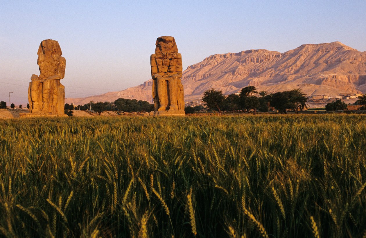 Colossi of Memnon; Amenhotep III by Kenneth Garrett