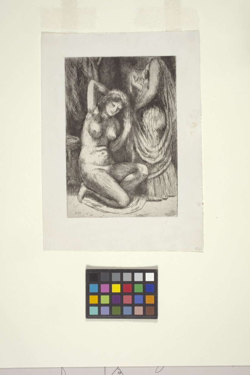 Crouching Nude And Standing Nude by Kenneth Hayes Miller