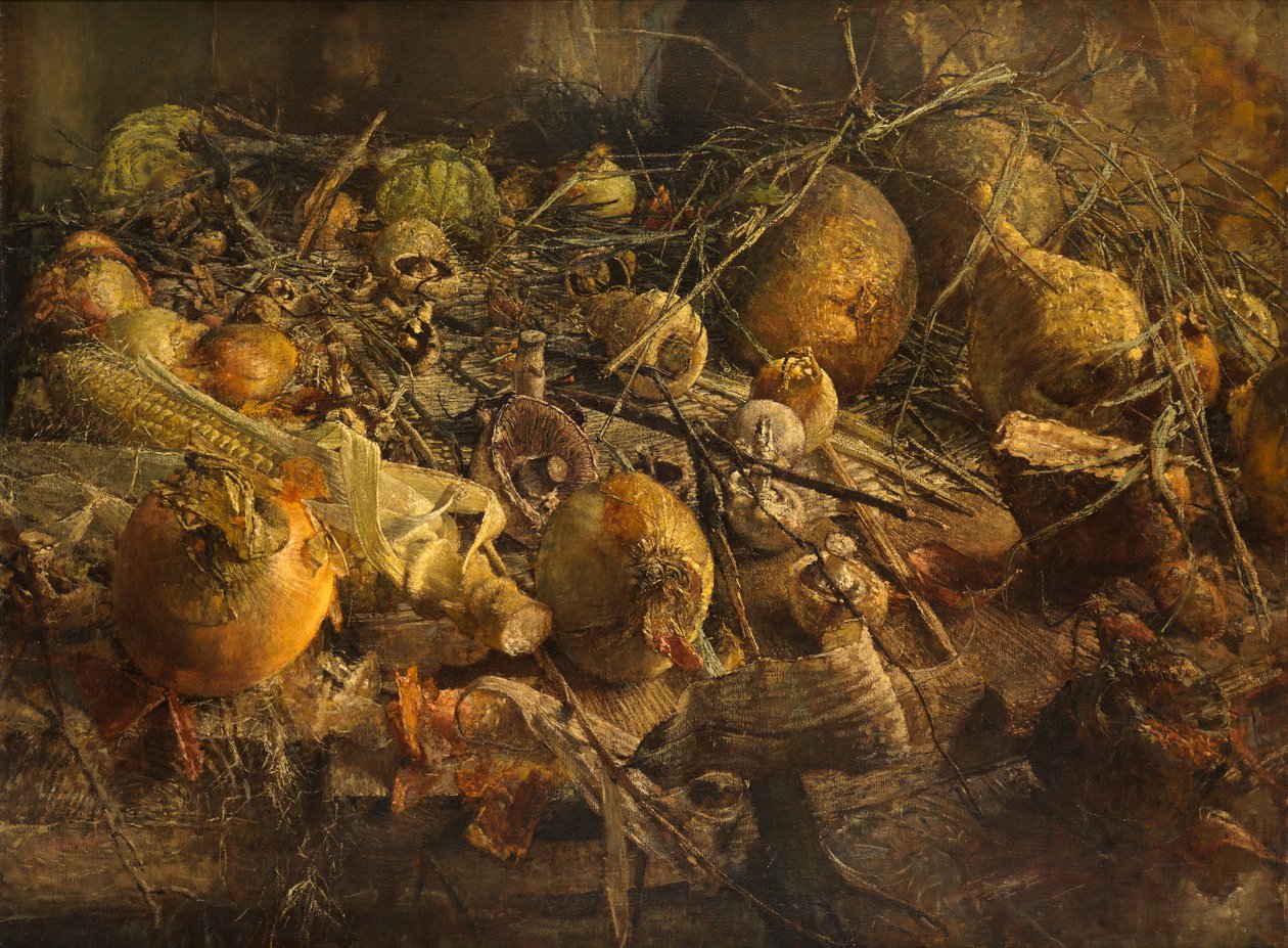 Still Life with Onions by Kenneth Newton