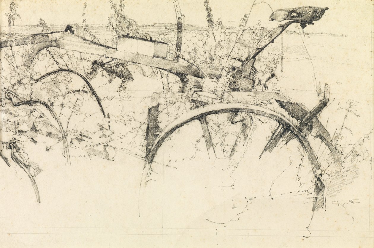 Study of an Old Plough by Kenneth Newton