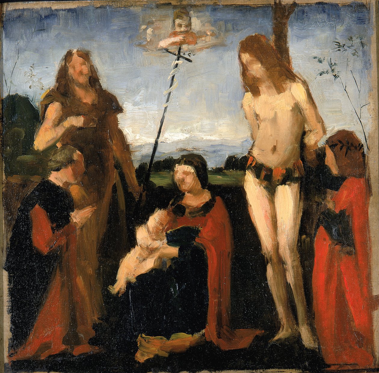 After Boltraffio, Sacra Conversazione, 1878-1882 by Kenyon Cox
