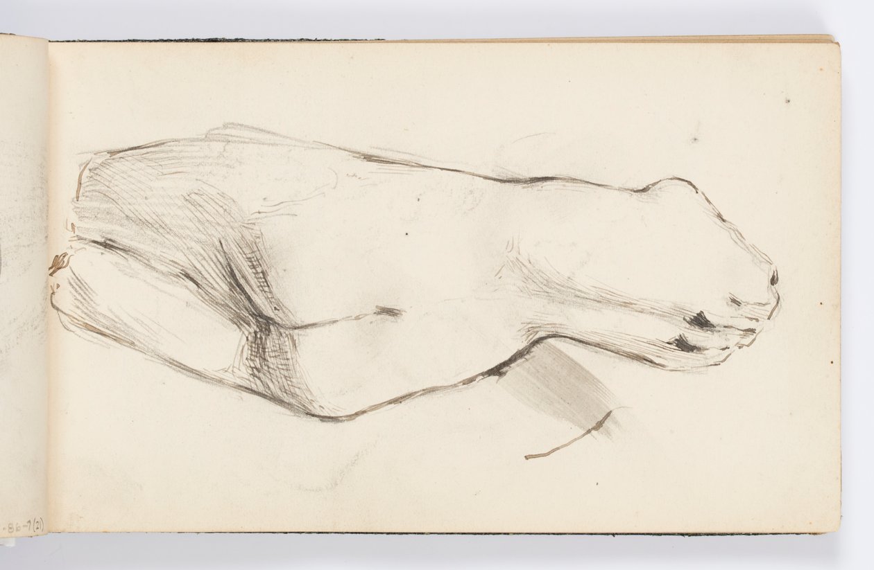 Sketchbook Page: Classical Statue by Kenyon Cox