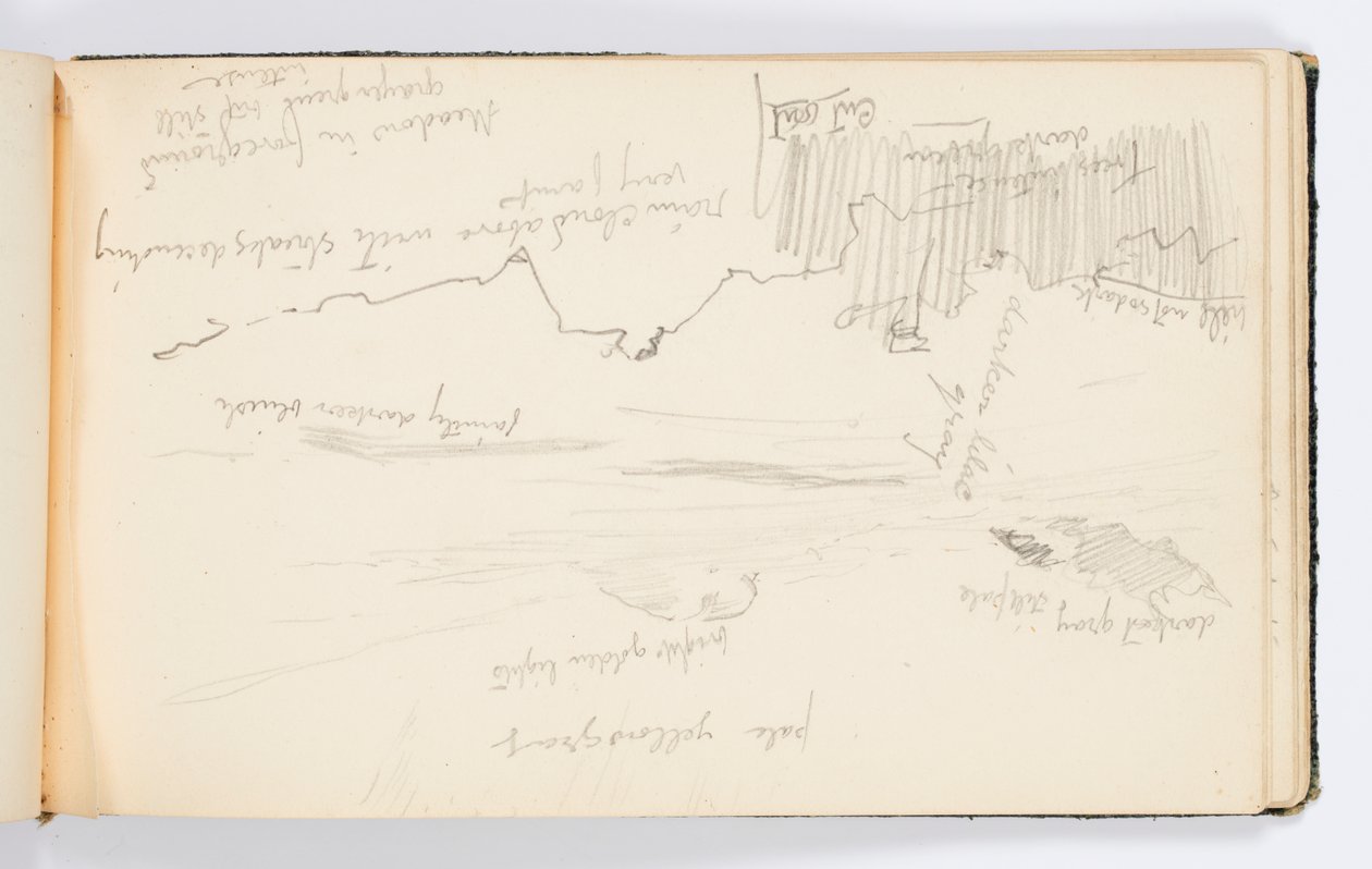 Sketchbook Page: Landscape by Kenyon Cox