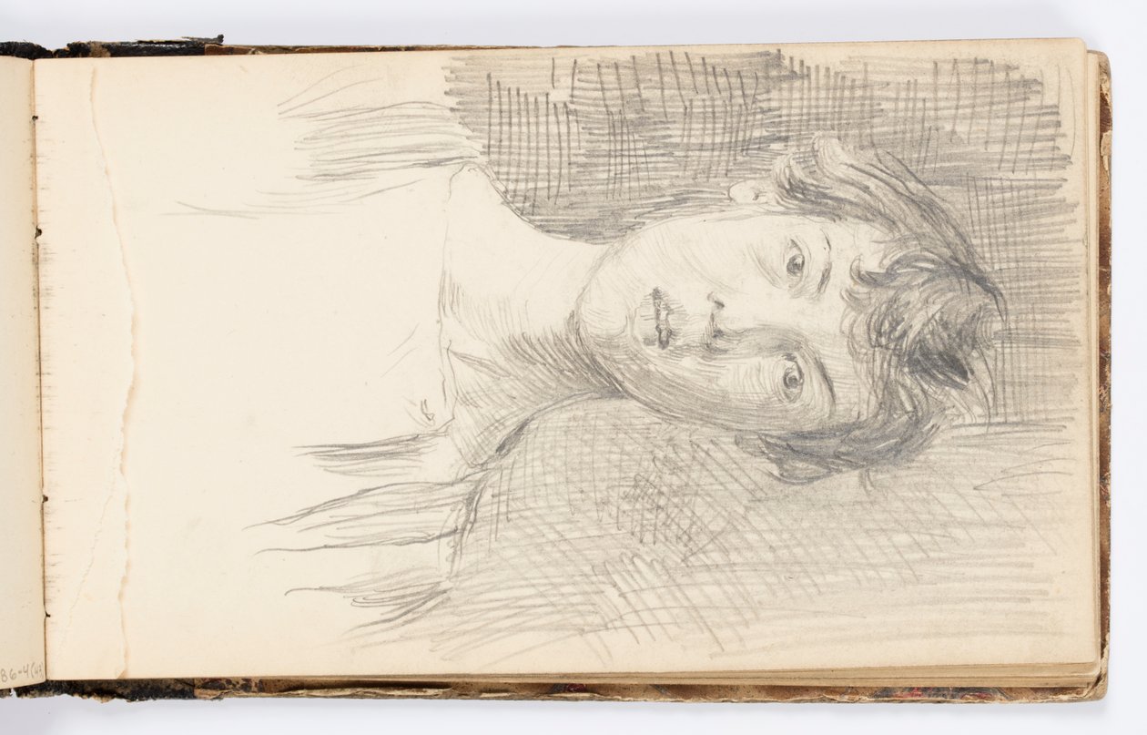 Sketchbook Page: Self-Portrait by Kenyon Cox