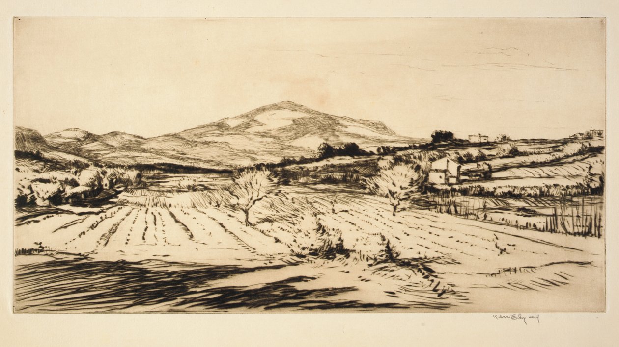 St. Cyr Landscape by Kerr Eby