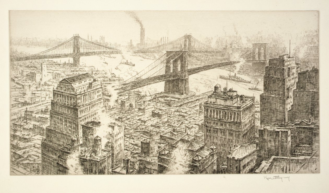 Two Bridges by Kerr Eby