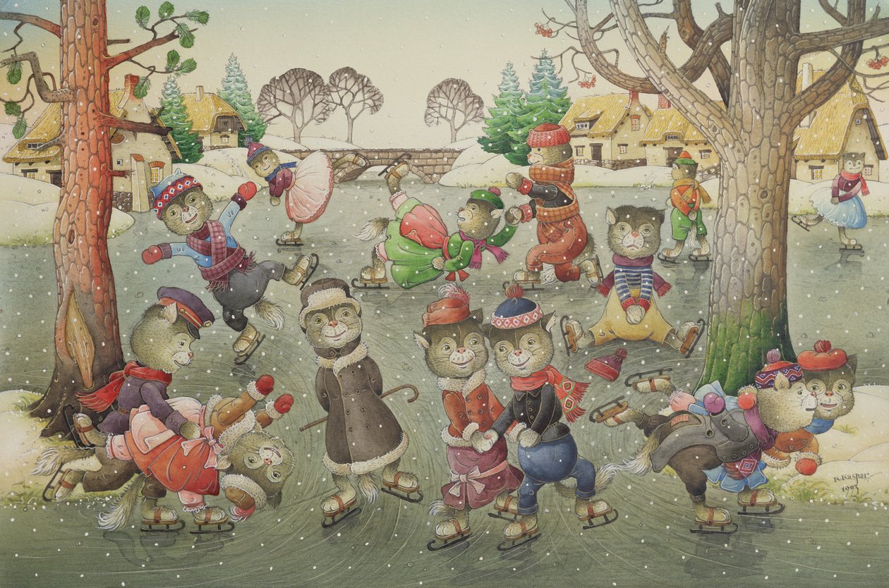 Cats on Skates by Kestutis Kasparavicius