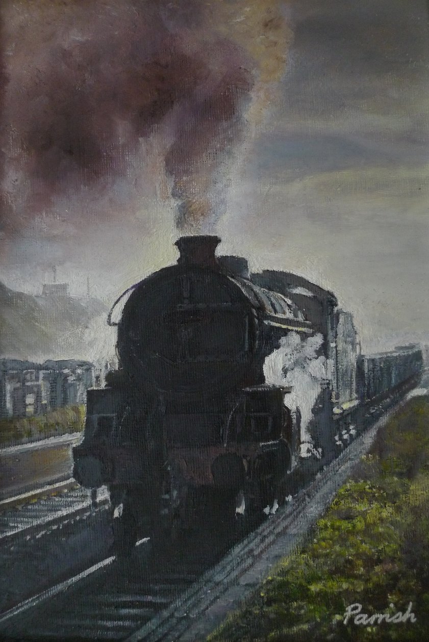 Train Coming, 2013 by Kevin Guild of Railway Artist Parrish