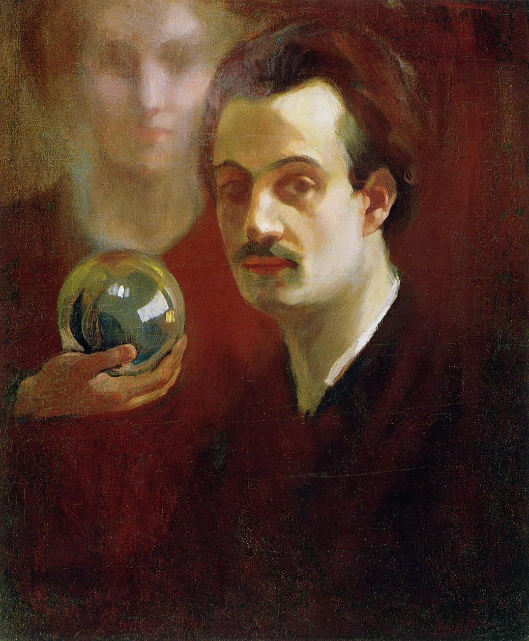 Self Portrait and Muse, 1911 by Khalil Gibran