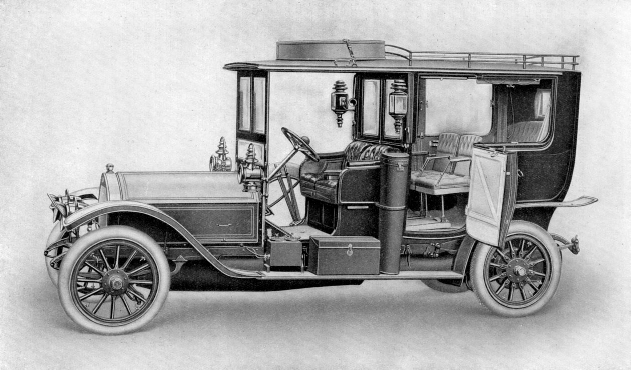 Drawing of a car, 1911-1912 by Kilmsch and Co.