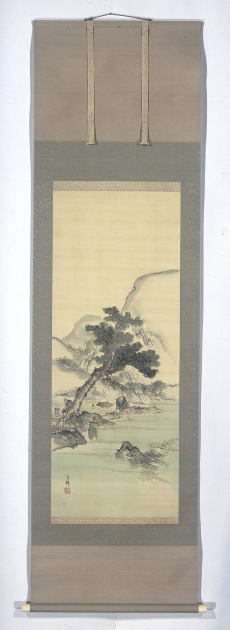 Literati in a Landscape by Kishi Ganku
