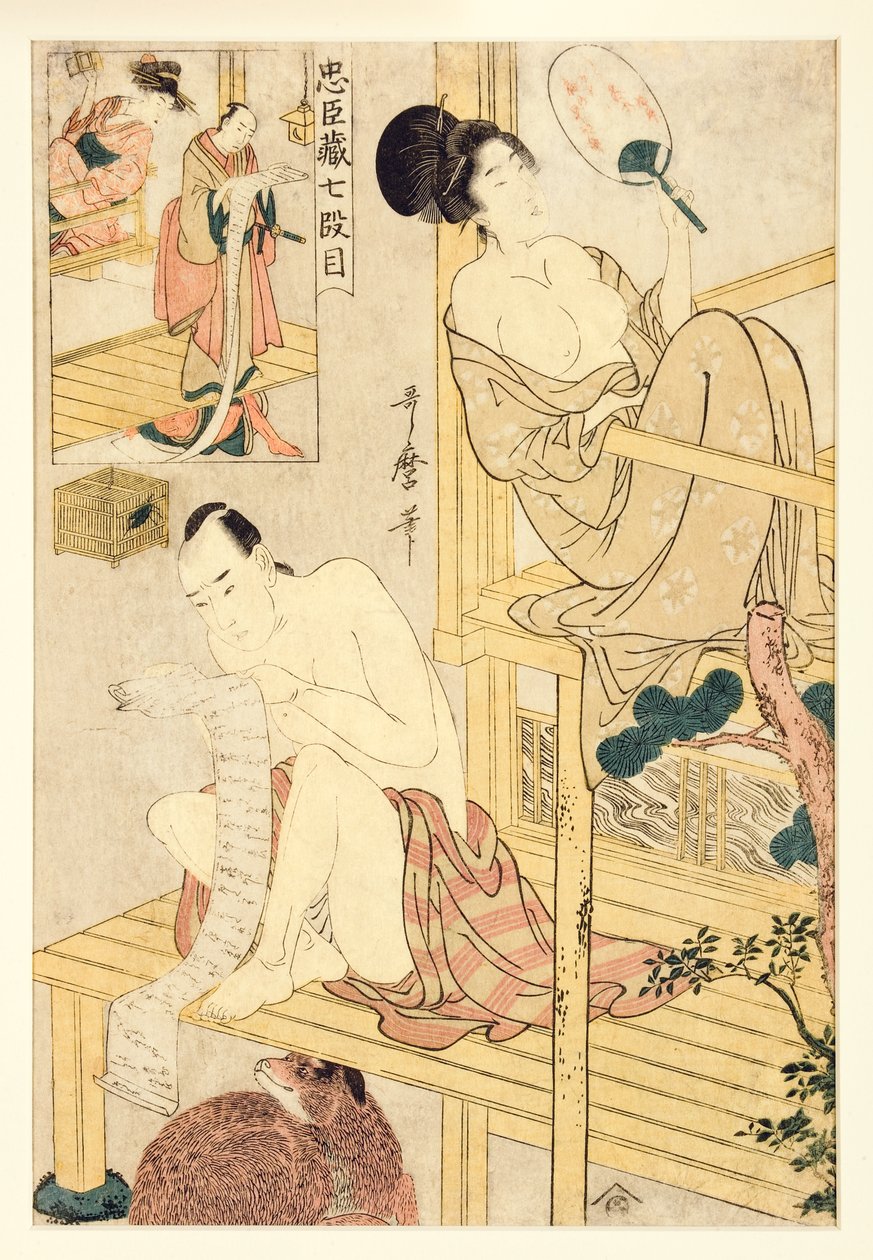 Act VII of Chushingura by Kitagawa Utamaro