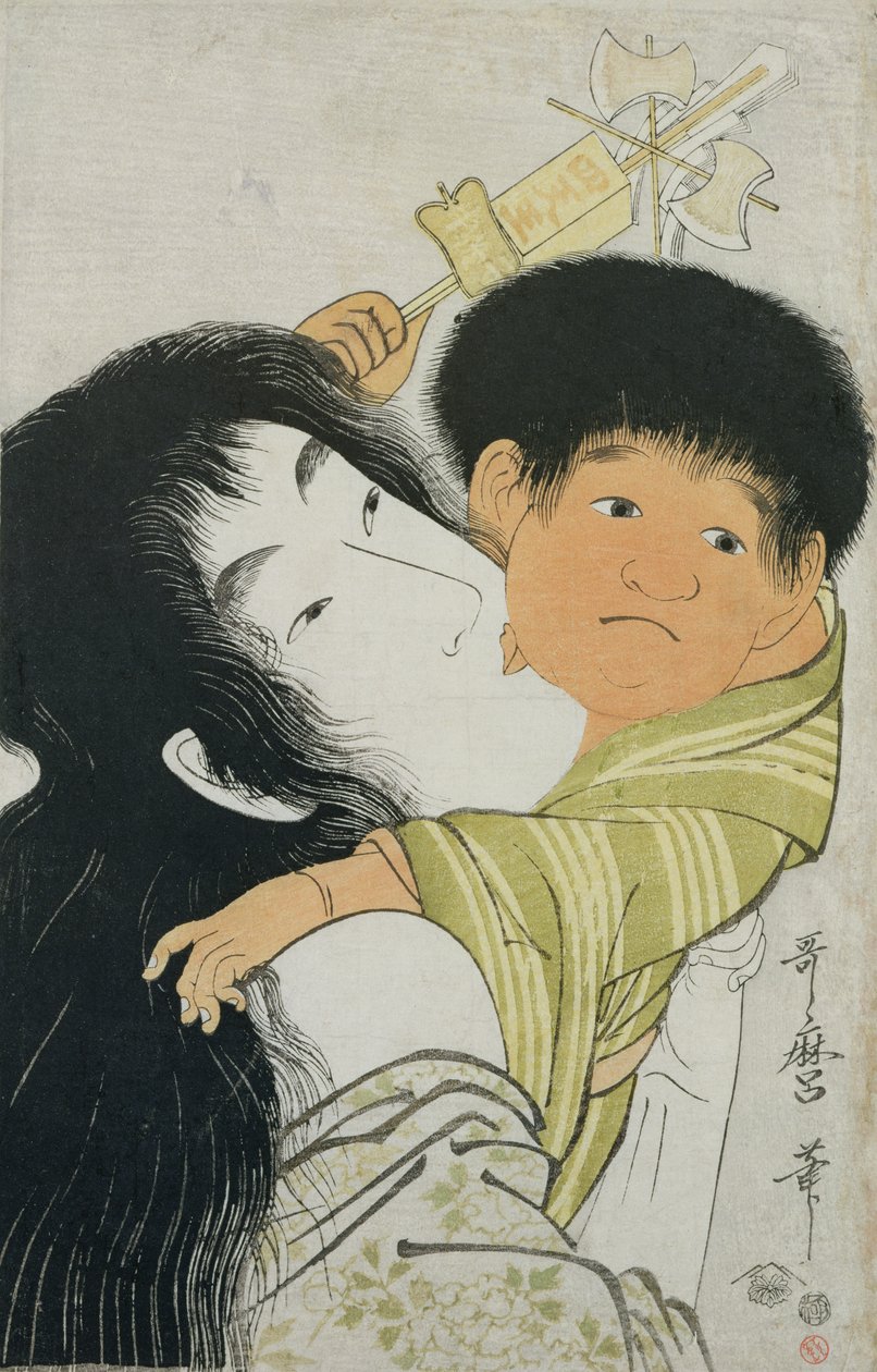 Yama-Uba and Kintoki by Kitagawa Utamaro