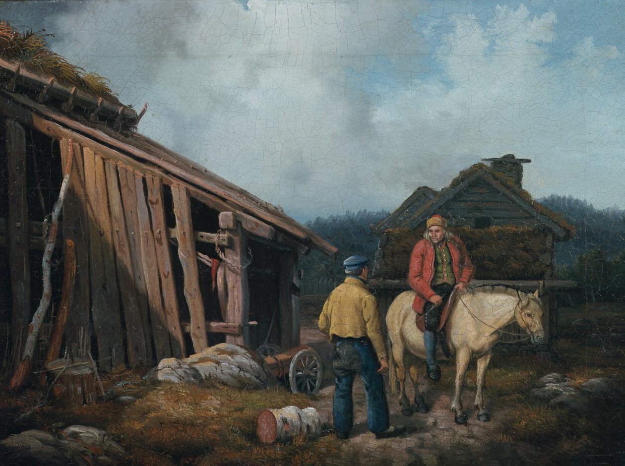 Man on a Horse by Knud Bergslien