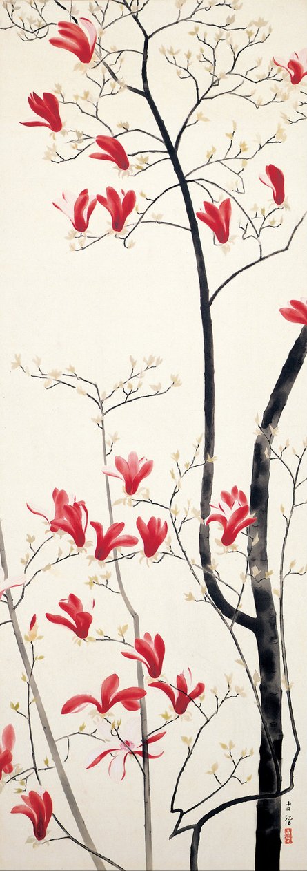 Magnolia Tree by Kobayashi Kokei