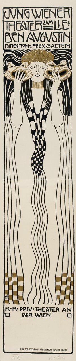 Jung-Wiener Theater Zum Lieben Augustin by Koloman Moser