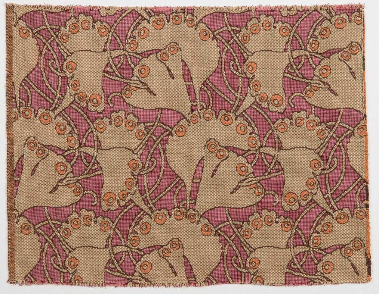 Textile design, 1898 by Koloman Moser