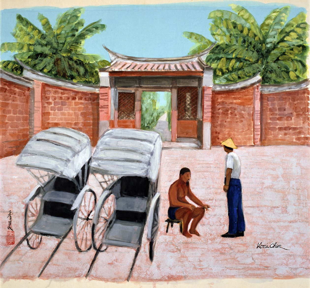Taking a Rest by Komi Chen