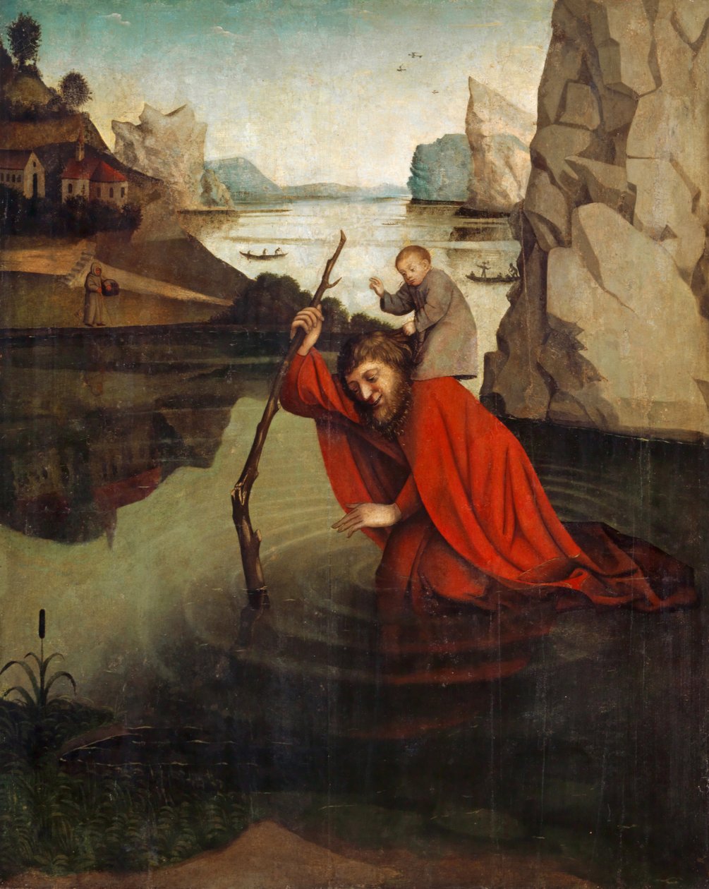 St. Christopher Carrying the Christ Child by Konrad Witz