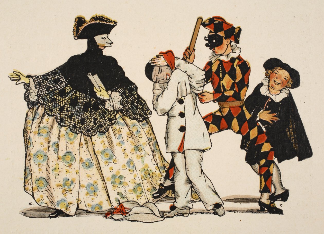 Comedie Italienne by Konstantin Andreevic Somov