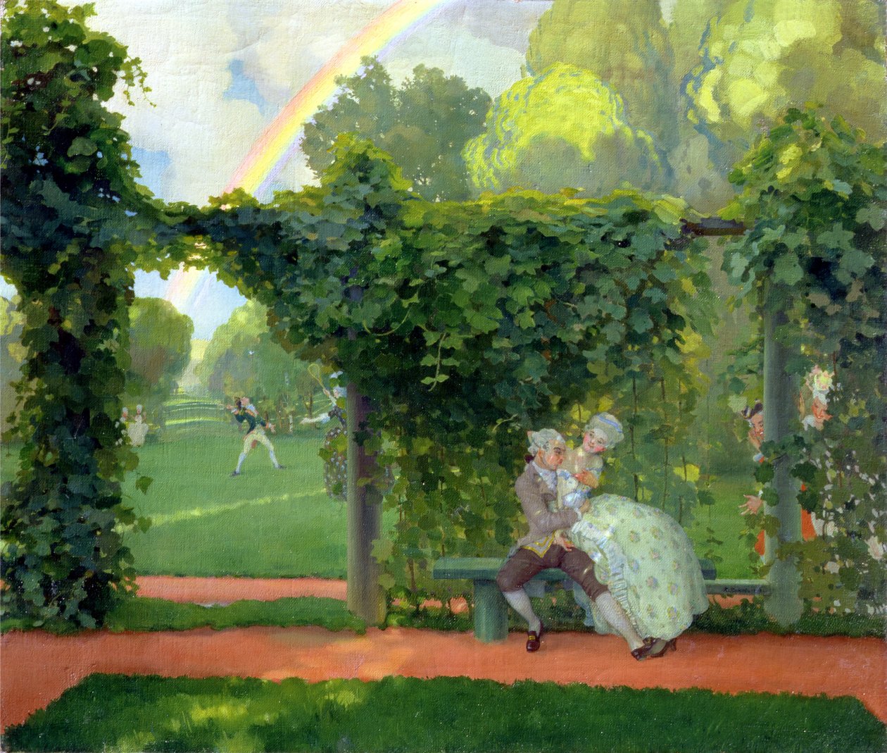The Ridiculed Kiss, 1908 by Konstantin Andreevic Somov