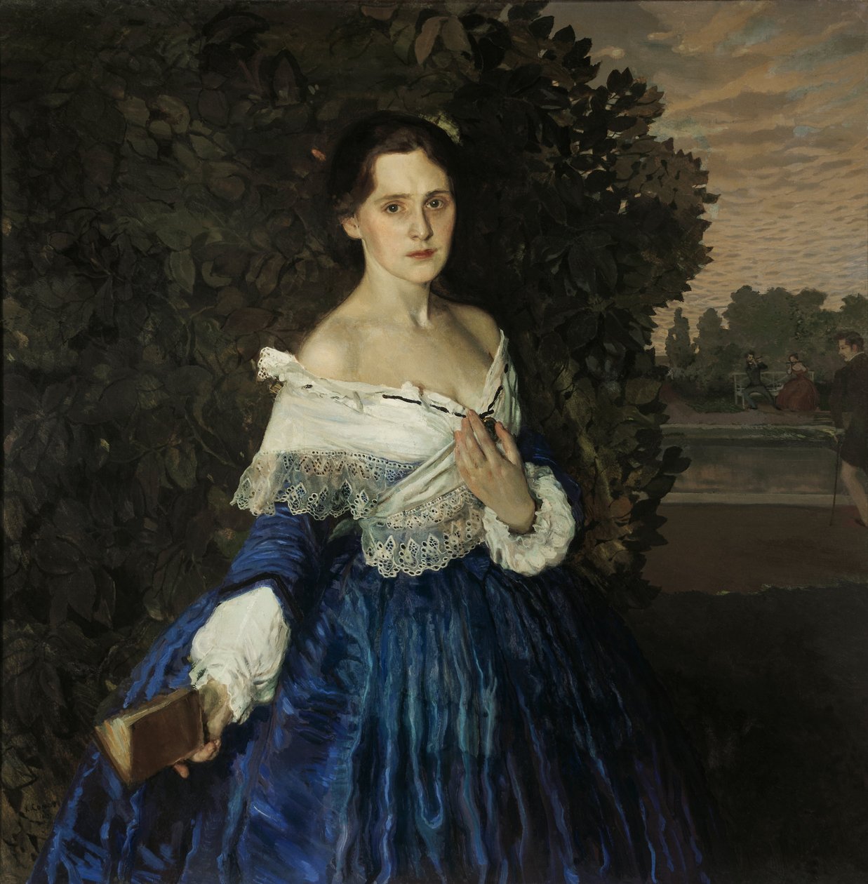 Lady in Blue. Portrait of Ye.M. Martynova by Konstantin Andreevic Somov