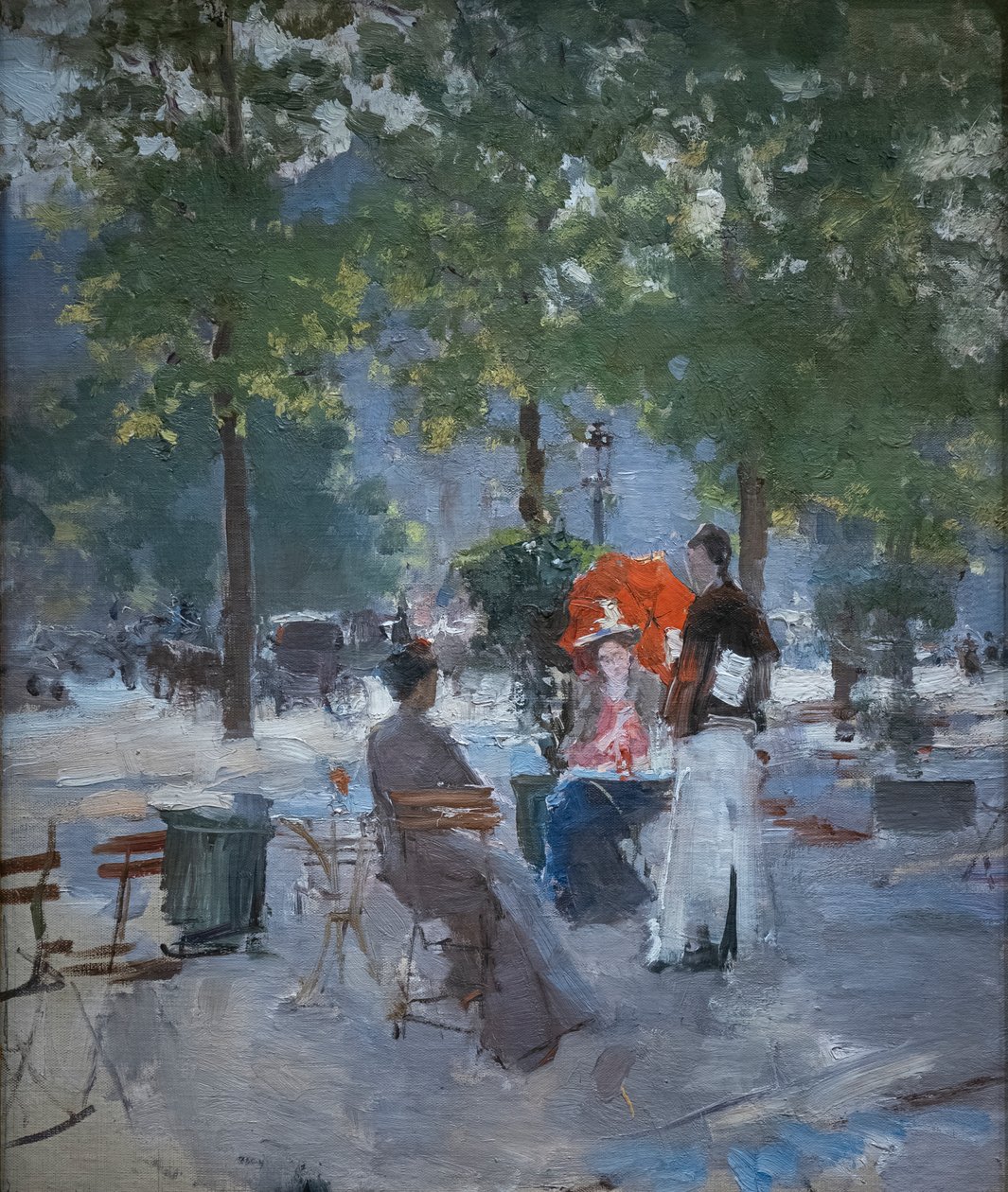 A Paris Café by Konstantin Alekseevich Korovin