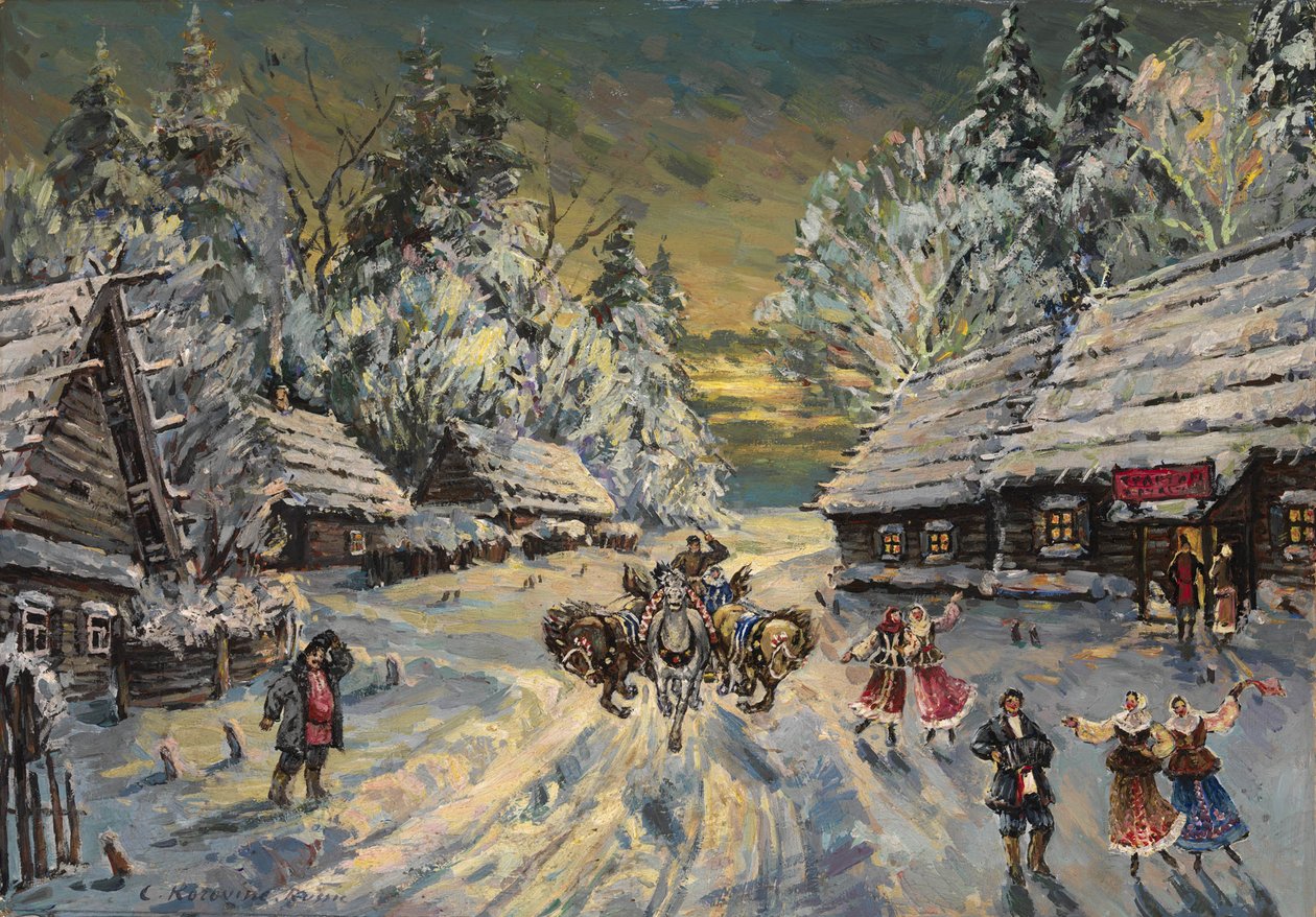 Russian Winter by Konstantin Alekseevich Korovin