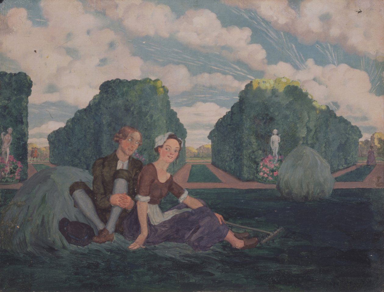Lovers by Konstantin Andreevic Somov